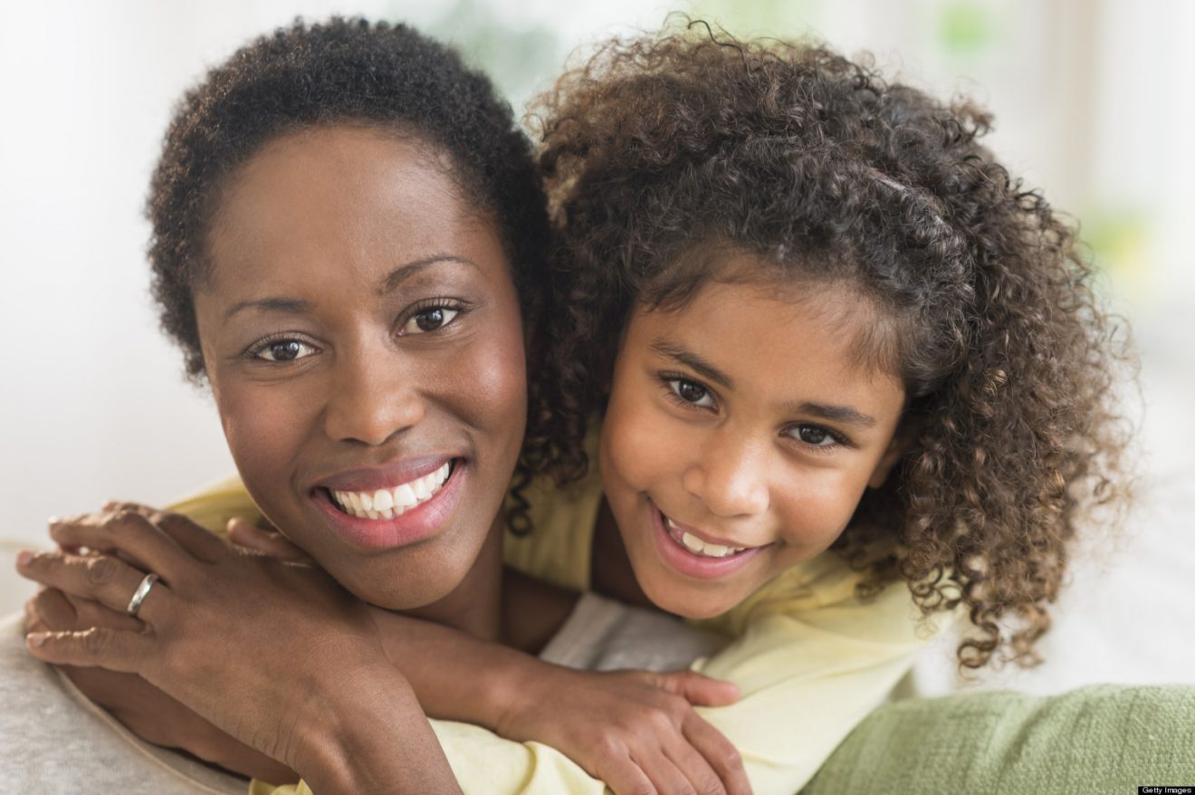 Mother anddaughter ebony