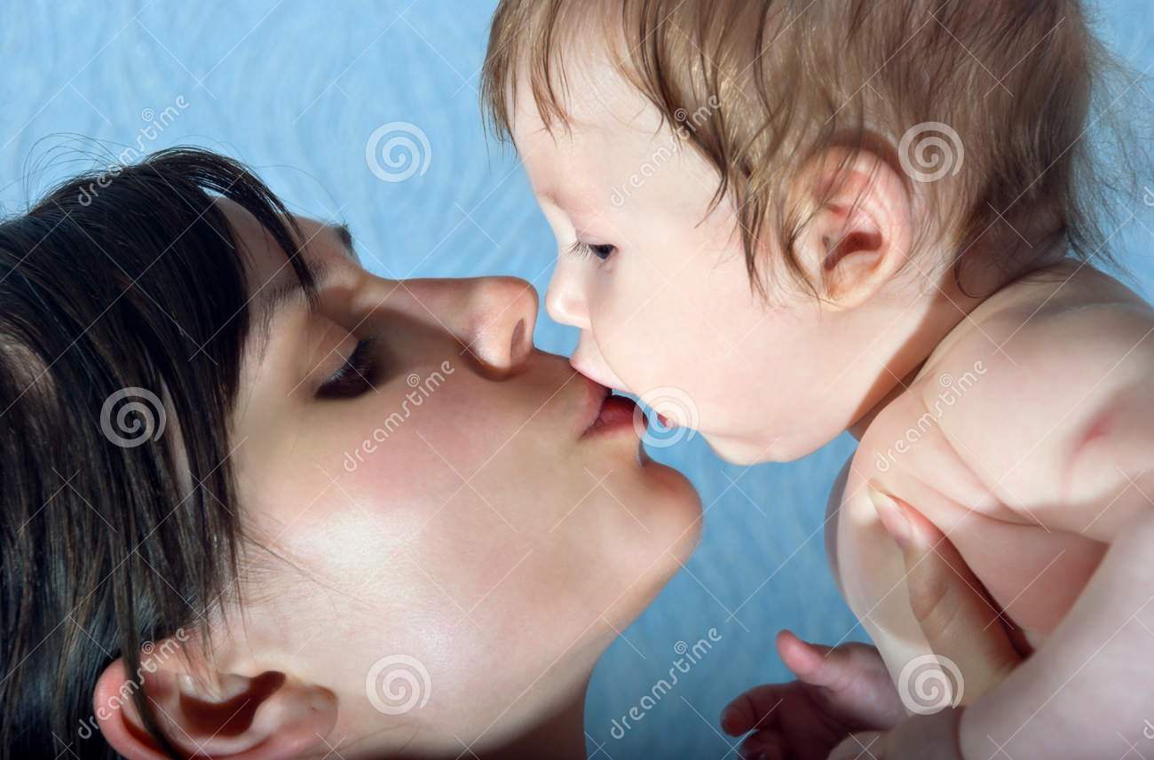 http://www.dreamstime.com/stock-image-happy-mother-kissing-baby-image21981191