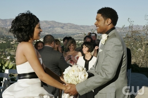 "The Wedding Episode" -- stars in The Game on The CW. Photo: Scott Humbert/The CW.  © 2009 The CW Network, LLC.  All Rights Reserved.