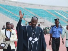 Nigeria Pastor Suleman Attends Service With Body Guards Armed To Teeth For Being Insecure